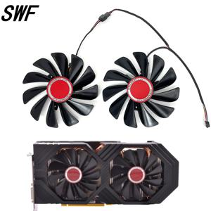 새로운 2 개/대 FDC10U12S9-C CF1010U12S 95mm RX590 RX580 GPU 비디오 카드 쿨러 팬 XFX RX 590 580 VGA 비디오 카드 냉각 팬