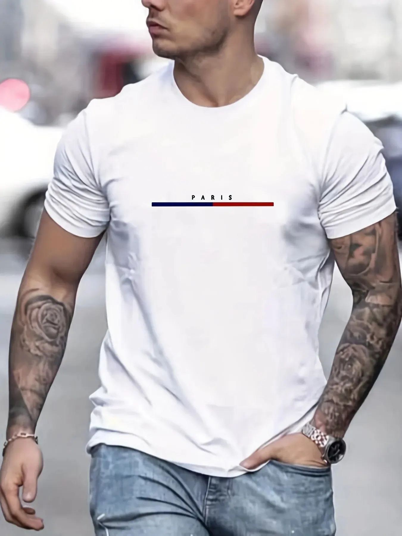 2025 새로운 디지털 인쇄 슈퍼 탄성 캐주얼 반팔 남성 데일리 파티 홈 사회 티셔츠 솔리드 컬러 빈티지 streetwear