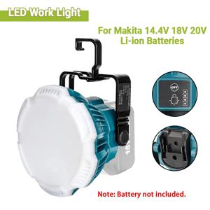 24W 휴대용 LED 경고등 작업 조명 Makita 전동 공구에 대 한 야외 조명 14.4V 18V 20V 리튬 배터리 LED 램프