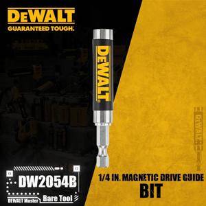 DEWALT DW2054 소형 자기 비트 팁 홀더 1/4″ 소형 급속 로드 비트 드라이브 가이드 전동 공구 액세서리 DW2054B