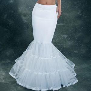 라이크라 얇은 명주 그물 인어 트럼펫 스타일 웨딩 드레스 페티코트 Crinoline 슬립