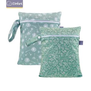 Elinfant 2pcs 세트 18*25cm 방수 PUL 기저귀 건조 가방 기저귀 삽입 미니 패션 젖은 기저귀 가방