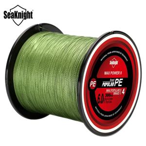 SeaKnight 브랜드 TriPoseidon 시리즈 4 가닥 300M PE 땋은 낚싯줄 8-60LB 멀티 필라멘트 낚싯줄 부드러운 잉어 낚시