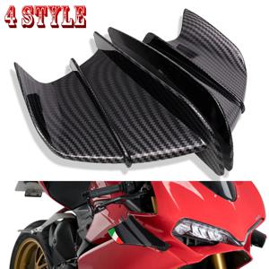 오토바이 Winglet 공기 역학적 사이드 윙 핀 스포일러 Yamaha YZF R1 R6 R25 Kawasaki Ninja H2 H2R For BMW S1000RR Honda H2 ABS