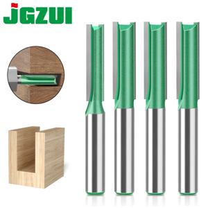 3mm-20mm 직경 8mm 생크 스트레이트 비트 텅스텐 카바이드 단일 더블 플루트 라우터 비트 목공 도구 용 목재 밀링 커터