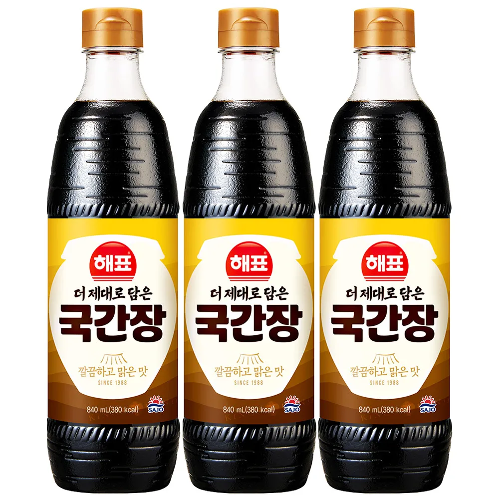 해표 국간장 840ml 3개