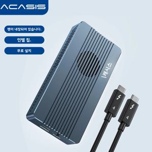 비디오 편집용 Macbook/PC용 TB3/4 USB 3.2/3.1/3.0과 호환되는 냉각 팬이 포함된 Acasis 40Gbps USB 4.0 SSD 인클로저