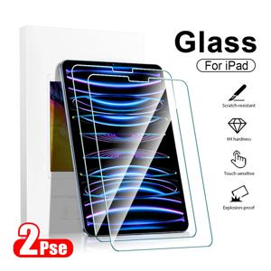 Ipad Pro 11 12.9 12 9 2022 10 10th 9th Generation 10.9 Air 5 4 Mini 6 7th 8th 10.2 필름 용 2Pcs 강화 유리 화면 보호기