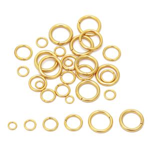 100-200pcs 스테인레스 스틸 4mm 5mm 6mm 7mm 8mm 워터 골드 점프 링 커넥터 DIY 쥬얼리 액세서리 용품 결과 만들기