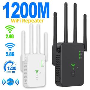 라우터 무선 리피터 1200Mbps Wifi 신호 부스터 듀얼 밴드 2.4G 5G WiFi 익스텐더 기가비트 WiFi 증폭기 홈 오피스 야외