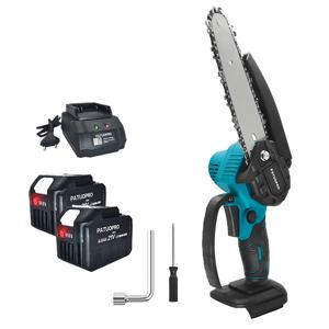 6 인치 전기 체인 톱 무선 전기 톱 휴대용 나무 가지 로깅 커터 Makita 18V 배터리 용 목공 정원 도구