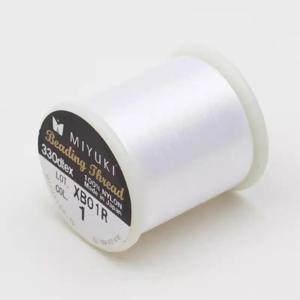 55 야드 일본 미유키 스레드 100% 나일론 구슬 스레드 330 DTEX 0.225mm 와이어 탄성 코드 구슬 스레드 팔찌 DIY