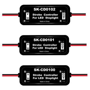 HAUSNN GS-100A 자동차 LED 브레이크 스톱 라이트 램프 용 플래시 스트로브 컨트롤러 성 노출증 모듈 CD0102 12V/24V 단락 보호