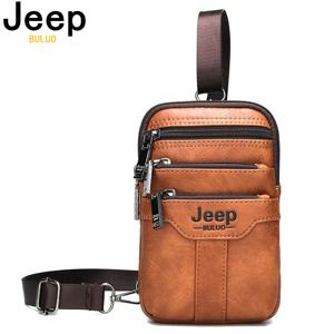 JEEP-BULUO 다기능 작은 슬링 가슴 가방, 다리 허리 가방, 새로운 패션, 캐주얼, 크로스 바디, 남성 메신저 가방