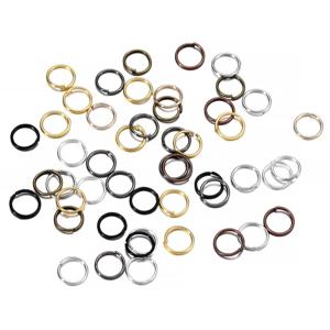 200 개/몫 3-10mm 금속 점프 반지 DIY 쥬얼리에 대 한 라운드 분할 골드 컬러 쥬얼리 커넥터 결과 액세서리 용품 만들기