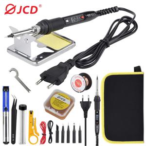 JCD 80W 전기 납땜 인두 키트 LCD 디스플레이 온도 조절 가능 220V 110V 솔더 페이스트 철 팁 용접 도구 세트