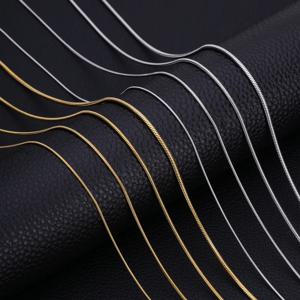 Skyrim 패션 60cm 긴 상자 체인 목걸이 남자 스테인레스 스틸 블랙 골드 컬러 링크 체인 기본 펑크 쥬얼리 도매