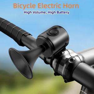 전기 자전거 경적 120db 자전거 벨 IPX4 방수 사이클링 경고 알람 어린이 스쿠터 Rode MTB 자전거