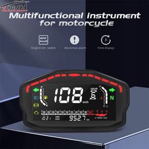 범용 LED 오토바이 속도계 디지털 주행 거리계 2,4 실린더 RPM 타코미터 For Honda For Ducati For Kawasaki