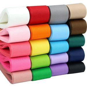 10 미터 Grosgrain 리본 선물 포장을위한 단단한 직물 웨딩 활 장식 머리 바느질 용품 DIY 공예 액세서리