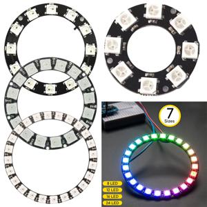 WS2812 RGB LED 링, 1 비트, 8 비트, 12 비트, 16 비트, 24 비트, 5050 + 통합 드라이버, 1 개