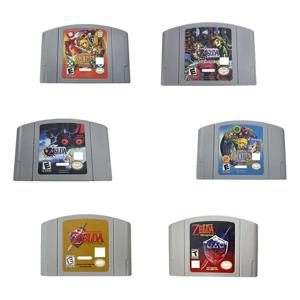 N64 미국 버전 64 비트 콘솔 비디오 게임 카트리지 ZELDA 시리즈 Ocarina Of Time Majoras Mask 취미 컬렉션 선물 완구