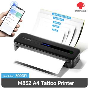 무 잉크 프린터 M832 휴대용 프린터 무선 블루투스 열전 사 프린터 지원 문자 A4 5 크기 감열지 모바일 프린터