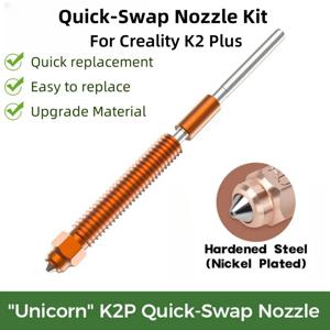 Creality K2 Plus 노즐 퀵 스왑 노즐 키트 Creality K2 Plus 3D 프린터 액세서리 용 경화 강철 모든 금속 디자인