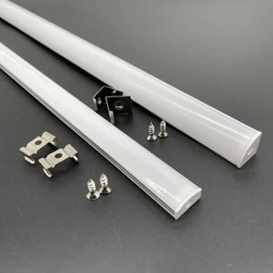 1-30 개/몫 50cm Perfil Aluminio Led 코너 알루미늄 프로파일 채널 홀더 LED 스트립 라이트 바 캐비닛 램프 주방 옷장