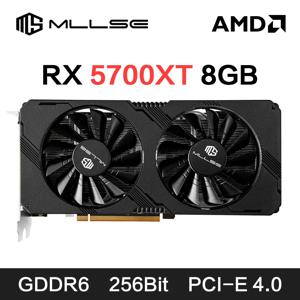 MLLSE AMD RX 5700 XT 8GB 그래픽 카드 GDDR6 256Bit PCI-E 4.0 × 16 6 6 8 핀 라데온 GPU Rx 5700XT 게임 비디오 카드 Placa De Video