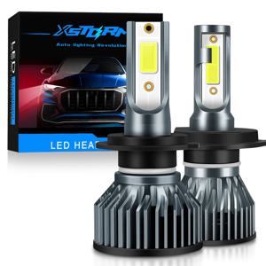 XSTORM 미니 자동차 헤드 라이트 H1 H4 H7 LED 전구 H8 H11 9005 HB3 9006 HB4 9004 HB1 9007 HB5 H13 Led 조명 15000LM 터보 lampada 12V