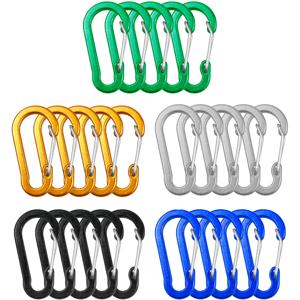 Carabiner 클립 야외 캠핑 하이킹 낚시 배낭 여행을위한 미니 알루미늄 합금 키 체인 Carabiner 클립
