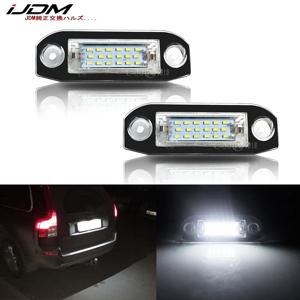 IJDM 크세논 화이트 OEM-Fit 풀 LED 번호판 라이트 볼보 S80 XC90 S40 V60 XC60 S60 C70 XC70 V70 자동차 스타일링 번호 램프
