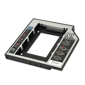 풀 알루미늄 하드 디스크 트레이, 노트북 기계식 Sata3 SSD 솔리드 스테이트 드라이브 지지대 브래킷, HDD 캐디, 12.7 인치, 9.5 인치