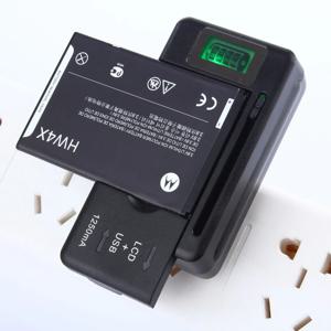 모바일 배터리 충전기 범용 LCD 표시기 화면 휴대 전화 충전기 용 USB 포트 32-55mm 배터리 충전 미국 영국 EU 플러그