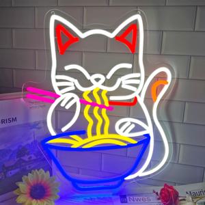 고양이와 개 시리즈 네온 사인, 만화 고양이와 개 Led 벽 램프 USB 전원, 침실, 레스토랑, 바 파티 장식에 사용됩니다.