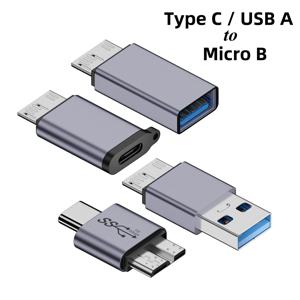 USB 3.0 마이크로 B-유형 C 어댑터 커넥터 USB A-마이크로 B 노트북 하드 드라이브 디스크 박스 용 데이터 전송 변환기 Samsung S5