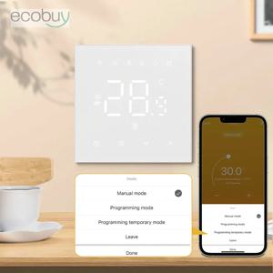 Tuya 스마트 WiFi 온도 조절기 따뜻한 바닥 난방 220v 가스 보일러 전기 수온 컨트롤러 Google 홈 Alexa Alice