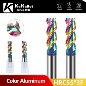 HRC55 3 플루트 카바이드 엔드 밀 알루미늄 CNC 밀링 커터 AL EndMillS1SET 용 텅스텐 카바이드 밀링 커터 엔드 밀