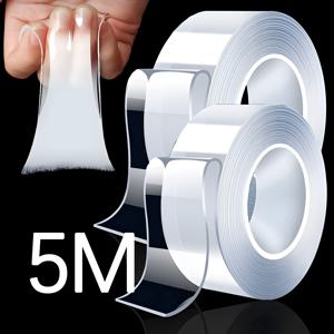 투명 양면 접착 테이프 방수 양면 스티커 나노 Traceless 접착제 스트립 재사용 가능한 주방 침실 도구