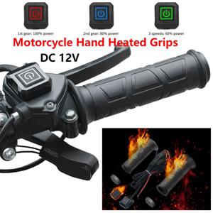 DC 12V ATV 핸들바 히터, 스마트 온도 제어 핸들바 핸드 워머, 오토바이 ATV용 방수 전기 가열 그립