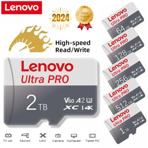 Lenovo 2TB SD 메모리 카드 1TB 512GB SD 카드 256GB 초고속 전송 마이크로 TF SD 카드 128GB Cartao De Memoria For Phone PC