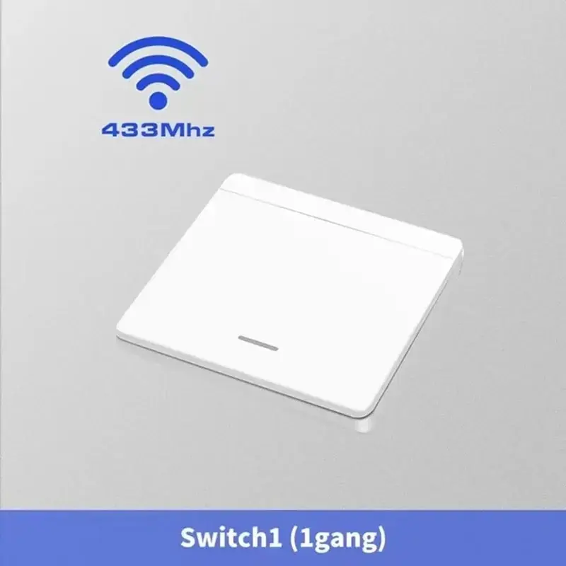 1/2/3 갱 433Mhz 스마트 푸시 무선 스위치 라이트 RF 원격 제어 110V 220V 수신기 홈 벽 버튼 천장 조명