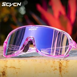 새로운 스포츠 UV400 컬러 사이클링 선글라스 여성 안경 남성용 태양 MTB 산악 자전거 도로 자전거 안경 고글