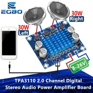 XH-A232 TPA3110 고화질 디지털 오디오 증폭기 보드 Mp3 증폭 모듈 12V24V 30W 채널 라우드 스피커 패널