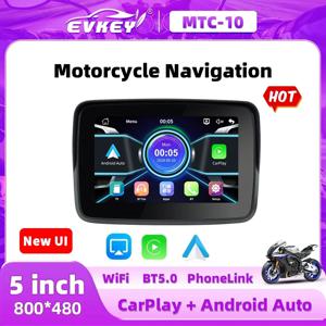 옵션 DVR, 무선 CarPlay 및 Android Auto, 휴대용 내비게이션 디스플레이를 갖춘 Lemorele 5인치 오토바이 GPS 화면