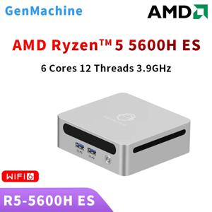 GenMachine Ryzen 5 5600H ES 미니 PC Windows 11 DDR4 3200Mhz 최대 지원 64GB RAM 게임 WIFI6 게임 Pc Diy 게임 컴퓨터