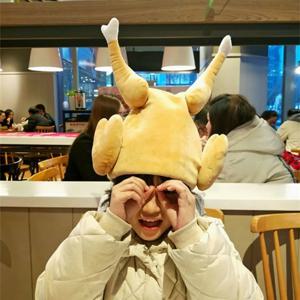 1pc, 추수 감사절 터키 모자 성인 추수 감사절 만화 닭 다리 모자 카니발 터키 모자, 모자를 쓰고 있죠, 일일 파티 용품, 파