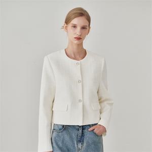 Tweed Pearl Blend Jacket - White