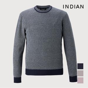 [INDIAN] 남성 솔리드라운드넥 니트_MIVBRYS1261